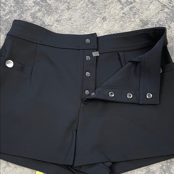 NWT Ramy Brook Taytum Short Black Polished High Rise Dressy Sz 8 - Picture 5 of 11